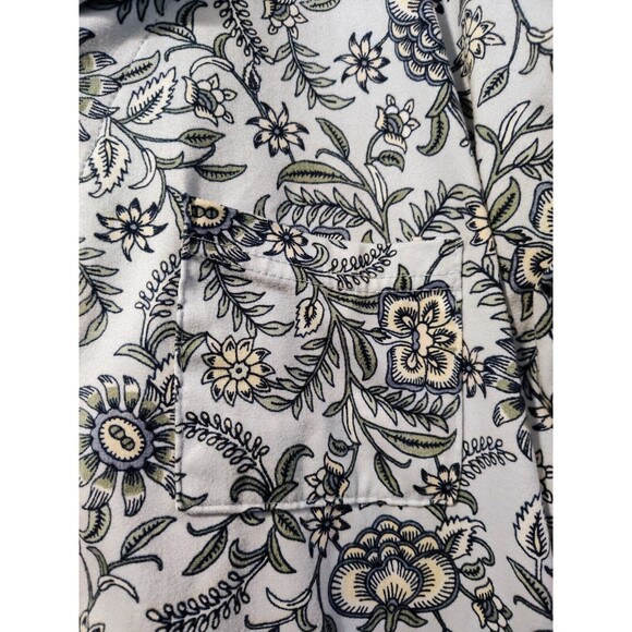 Lucky Brand Women’s Pajama Top - Mini Denim Floral - Size L Fast Shipping - Picture 12 of 14